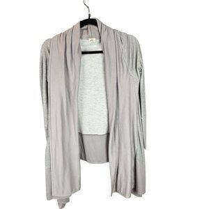 O'Neill Gray Draped Cotton lightweight Cardigan sz Large